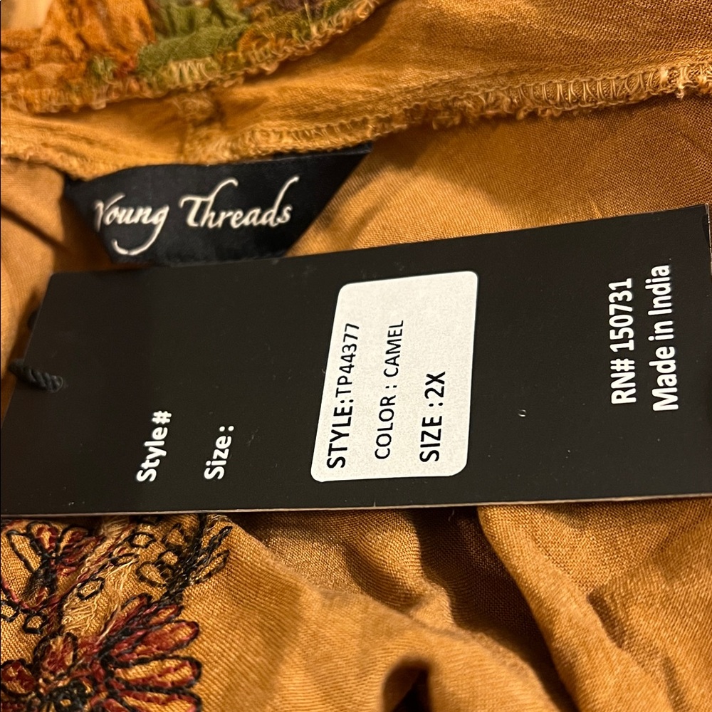 Young Thread rustic bohemian patchwork kimono in … - image 4